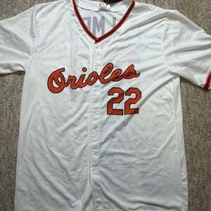 Baltimore Orioles Jersey Men's XL White Jim Palmer #22 SGA Baseball